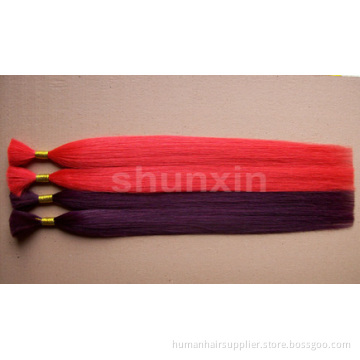 Tangle Free Smooth Fashion Color 100% Chinese Human Hair Bulk